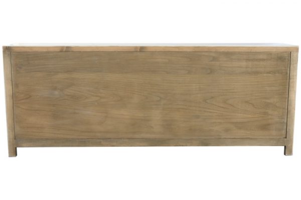 APARADOR OLMO MACIZO 220X42X85 6 PUE 4 CAJ - Imagen 3