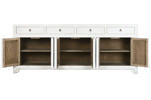 APARADOR OLMO MACIZO 220X42X85 6 PUE 4 CAJ - Imagen 4