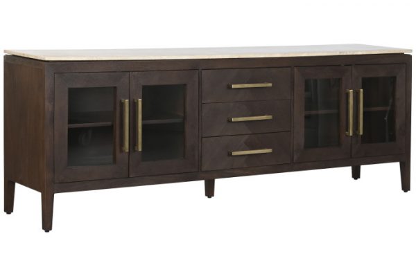 BUFFET MANGO MARMOL 200X40X70 TRAVERTINO - Imagen 2