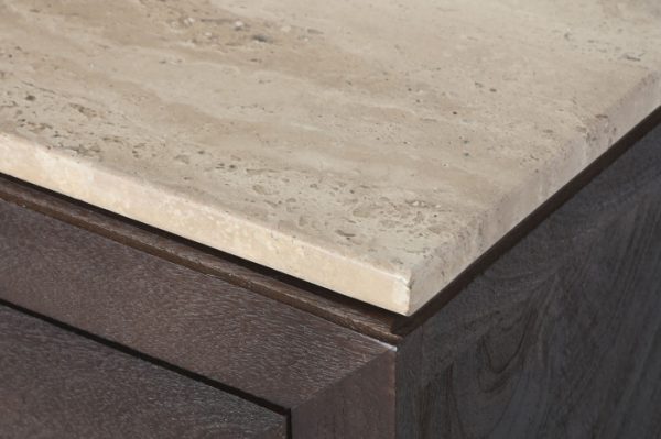 MUEBLE TV MANGO MARMOL 180X40X55 TRAVERTINO - Imagen 6