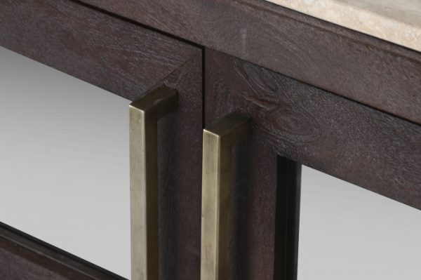 MUEBLE TV MANGO MARMOL 180X40X55 TRAVERTINO - Imagen 7