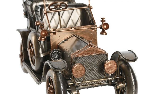 VEHICULO DECORACION METAL 35X14X18 PLATEADO - Imagen 3