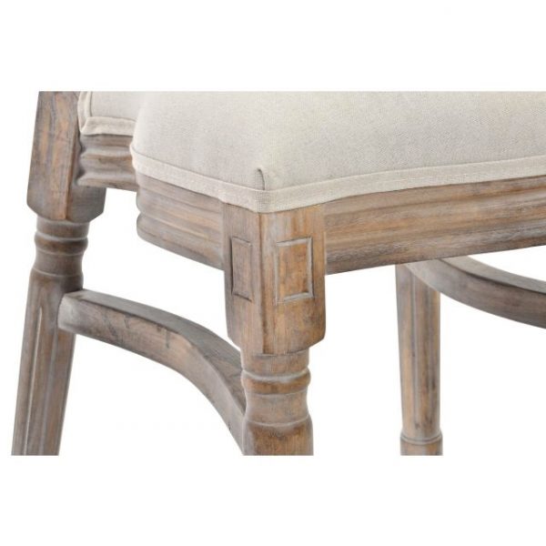 SILLA RUBBERWOOD LINO 50X46X96 REJILLA BEIGE - Imagen 2