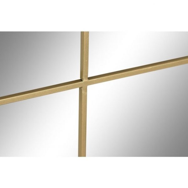ESPEJO HIERRO CRISTAL 90X2X150 VENTANA DORADO - Imagen 3