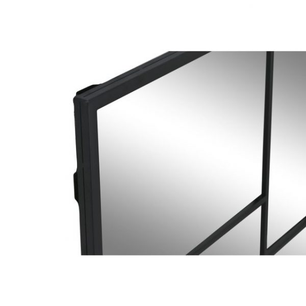 ESPEJO HIERRO CRISTAL 60X2X90 NEGRO - Imagen 2