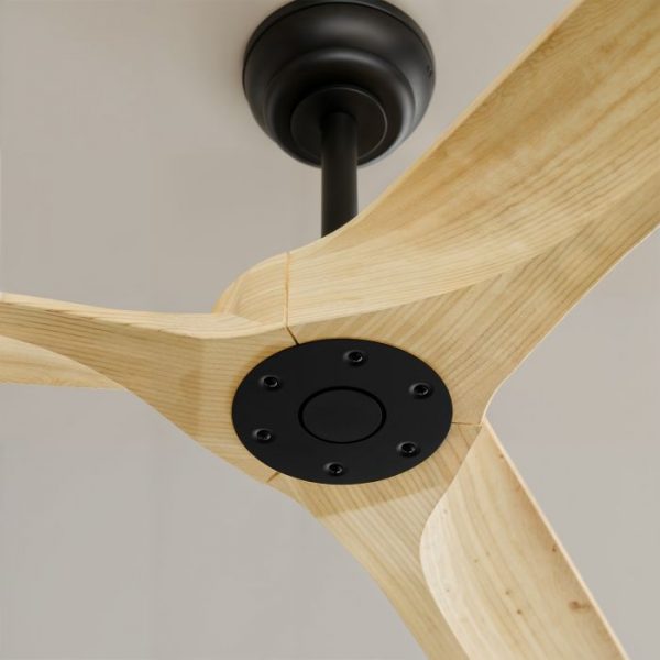 SULION NOVA XL VENTILADOR 185CM IP44 NEGRO MADERA NATURAL - Imagen 3