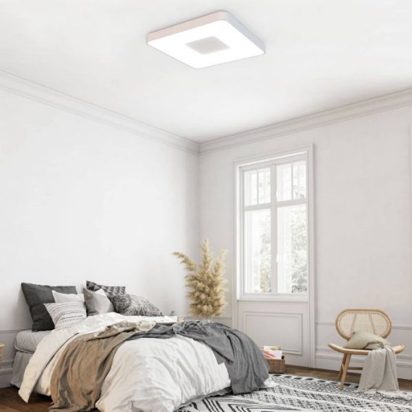 PLAFÓN LED 100W COIN CUADRADO BLANCO 7916 MANTRA - Imagen 2