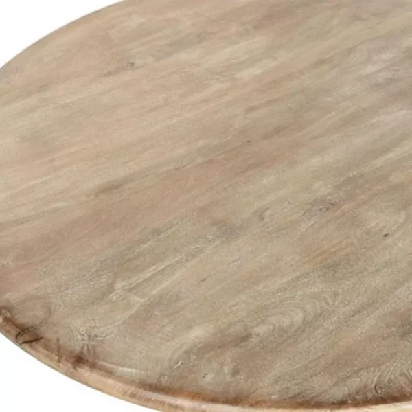 MESA REDONDA COMEDOR MANGO 150X150X78,7 MARRON - Imagen 5