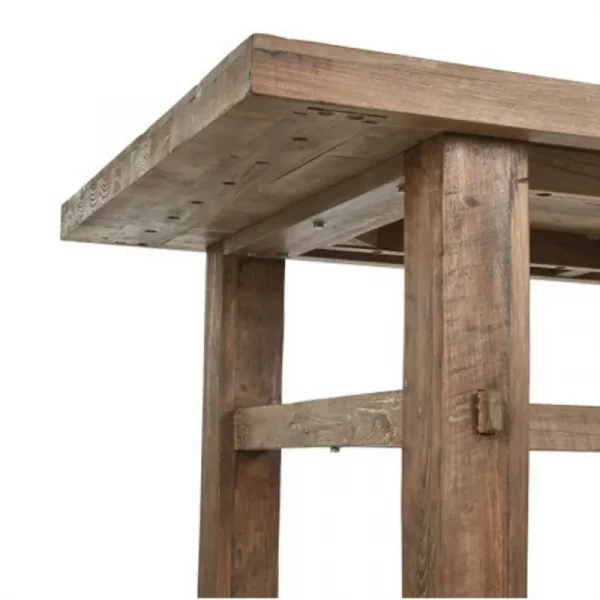 MESA COMEDOR TECA RECICLADA 220X90X78 - Imagen 4