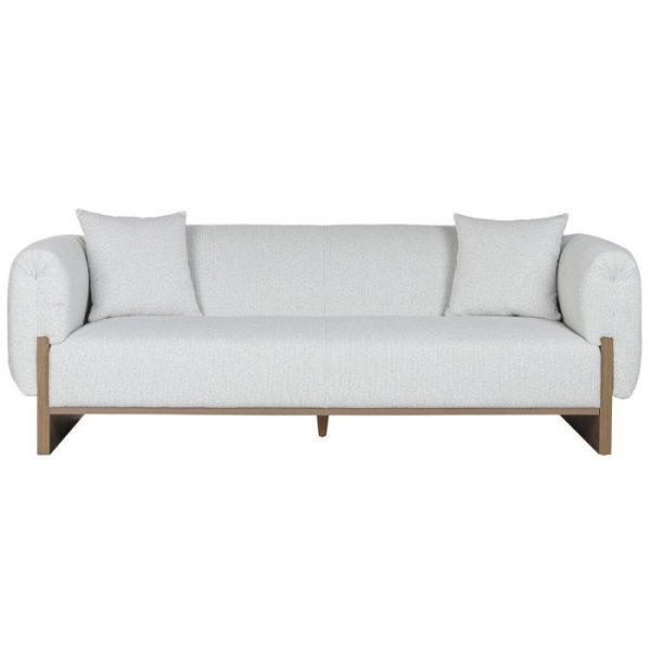 SOFA MADERA DE BOJ POLIESTER 220X95X77 CRUDO - Imagen 2