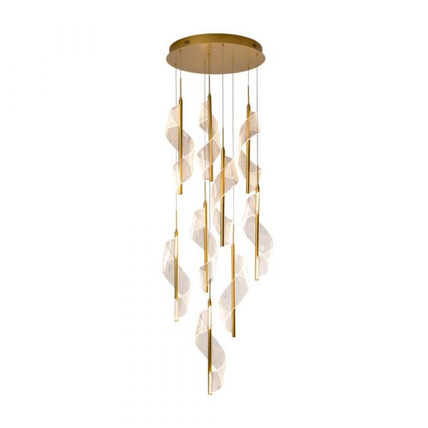 VELAS LAMPARA 9L ORO DIMABLE 351492 SCHULLER - Imagen 2