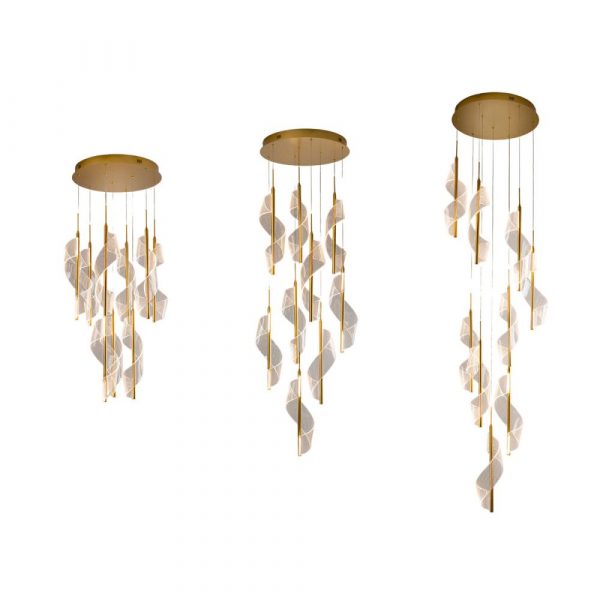 VELAS LAMPARA 9L ORO DIMABLE 351492 SCHULLER - Imagen 3