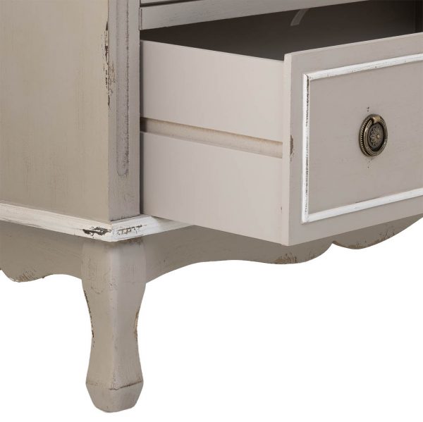 VITRINA MADERA 1 CAJÓN Y 2 PUERTAS 80X42X148CM - Imagen 5