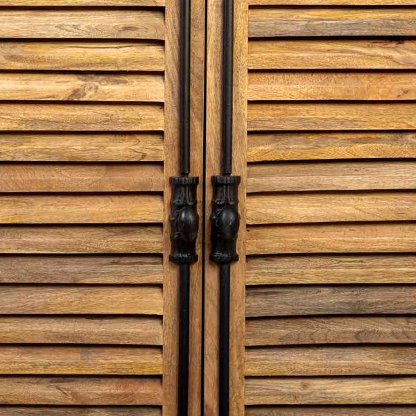 APARADOR MADERA 2 PUERTAS 3 CAJONES 180x40x95 - Imagen 5