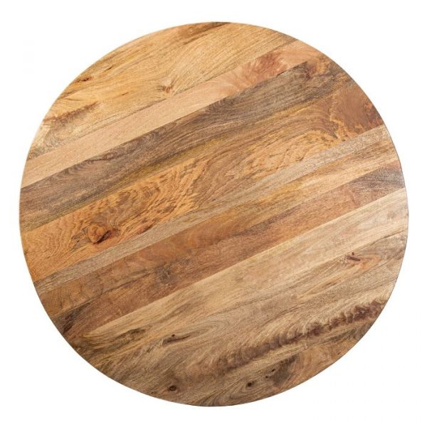 MESA COMEDOR MADERA MANGO REDONDA +92332 120X76CM - Imagen 3
