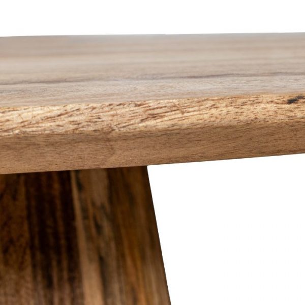 MESA COMEDOR MADERA MANGO REDONDA +92332 120X76CM - Imagen 4