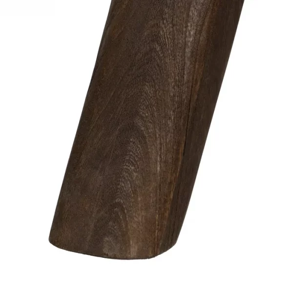 MESA COMEDOR MARRÓN MADERA DE MANGO 120 X 106 X 76 CM - Imagen 7