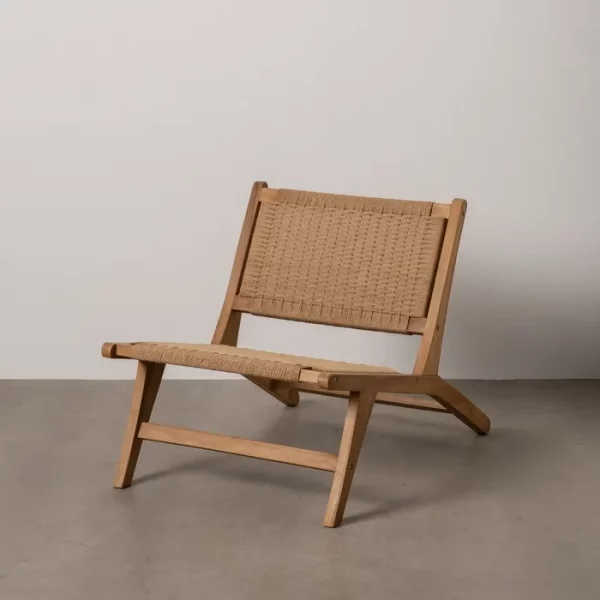 BUTACA NATURAL MADERA 60 X 93 X 64 CM - Imagen 2