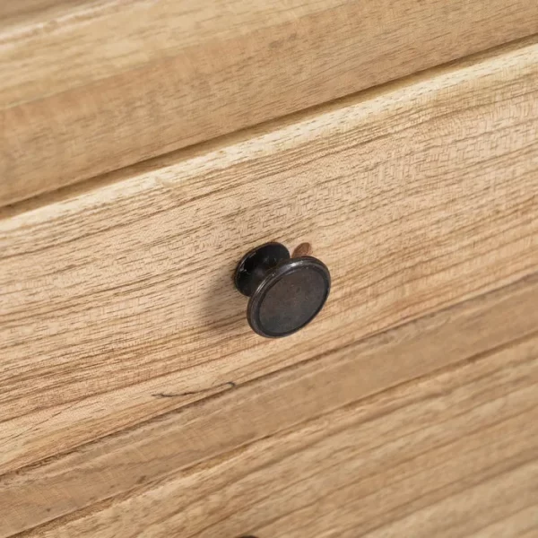 MESITA NATURAL MADERA MINDI DORMITORIO 45 X 35 X 55 CM - Imagen 7