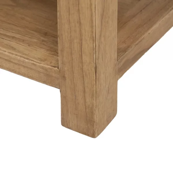 MESITA NATURAL MADERA MINDI DORMITORIO 45 X 35 X 55 CM - Imagen 10