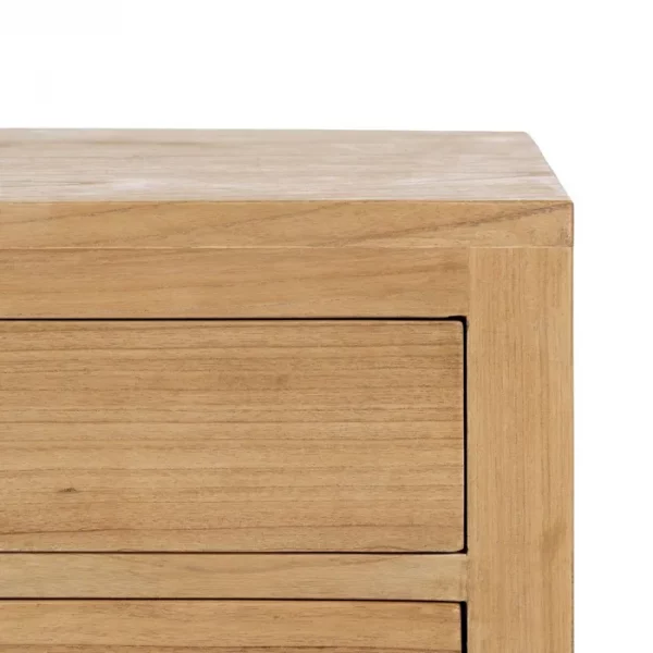 MESITA NATURAL MADERA MINDI DORMITORIO 60 X 35 X 65 CM - Imagen 9