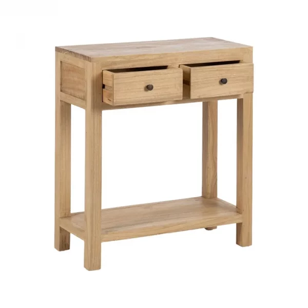 CONSOLA NATURAL MADERA MINDI ENTRADA 70 X 30 X 80 CM - Imagen 4