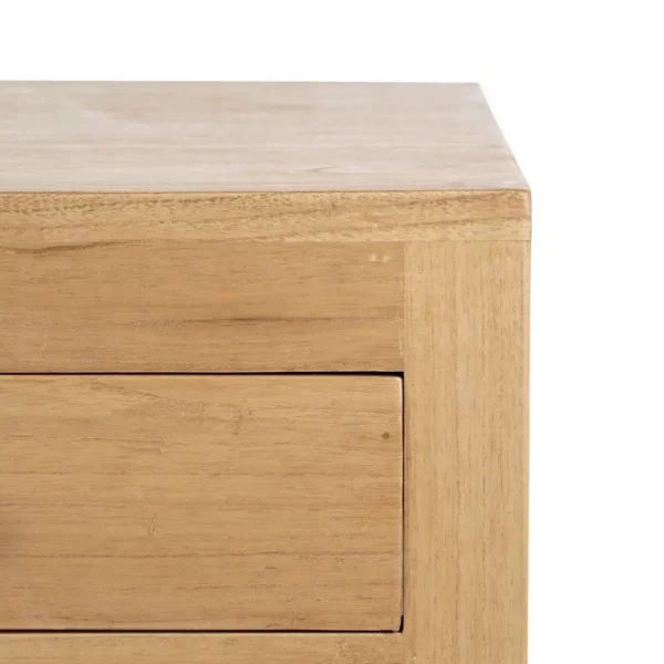 ESCRITORIO NATURAL MADERA MINDI 130 X 55 X 77 CM - Imagen 8