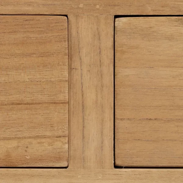 ESCRITORIO NATURAL MADERA MINDI 130 X 55 X 77 CM - Imagen 9