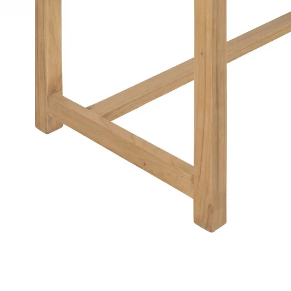 ESCRITORIO NATURAL MADERA MINDI 130 X 55 X 77 CM - Imagen 10