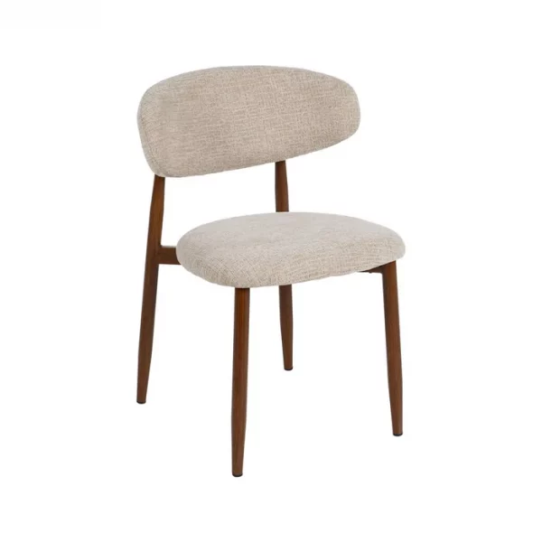 SILLA BEIGE TEJIDO-METAL 53 X 51 X 76,50 CM - Imagen 3