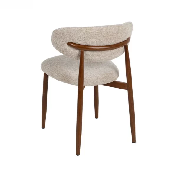 SILLA BEIGE TEJIDO-METAL 53 X 51 X 76,50 CM - Imagen 5