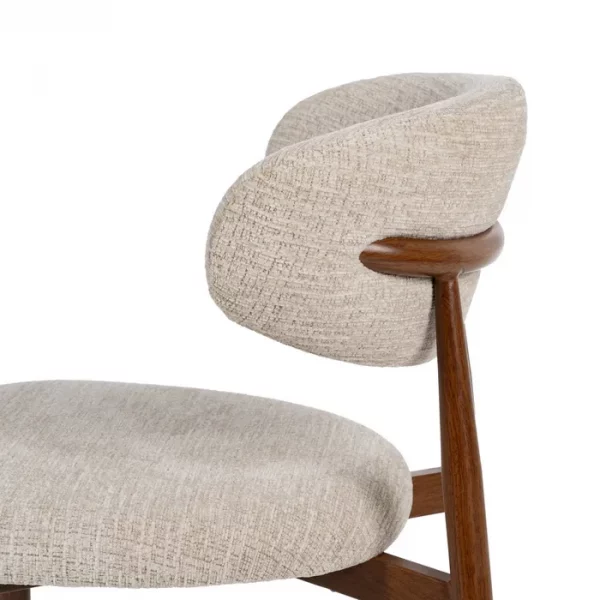 SILLA BEIGE TEJIDO-METAL 53 X 51 X 76,50 CM - Imagen 7