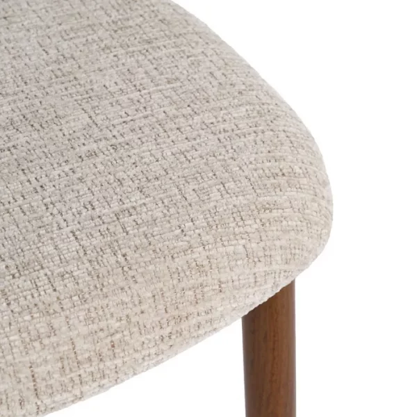 SILLA BEIGE TEJIDO-METAL 53 X 51 X 76,50 CM - Imagen 8