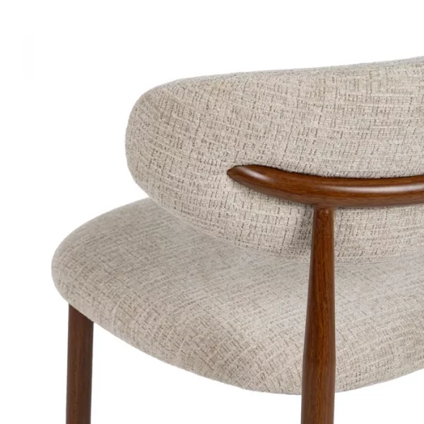 SILLA BEIGE TEJIDO-METAL 53 X 51 X 76,50 CM - Imagen 9