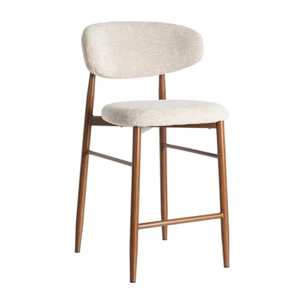 TABURETE 65CM BEIGE TEJIDO-METAL 53 X 52 X 95 CM - Imagen 3