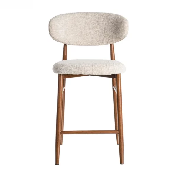 TABURETE 65CM BEIGE TEJIDO-METAL 53 X 52 X 95 CM - Imagen 4
