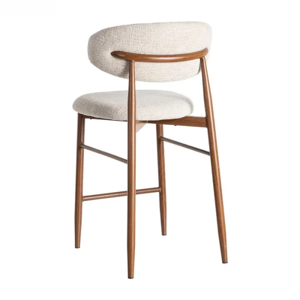 TABURETE 65CM BEIGE TEJIDO-METAL 53 X 52 X 95 CM - Imagen 6