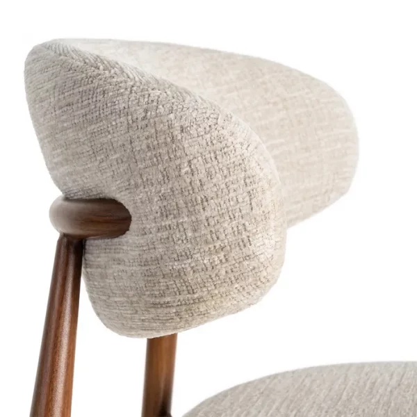 TABURETE 65CM BEIGE TEJIDO-METAL 53 X 52 X 95 CM - Imagen 9