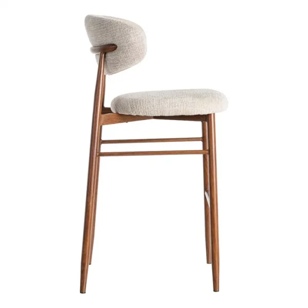 TABURETE 75CM BEIGE TEJIDO-METAL 54 X 52 X 105 CM - Imagen 5