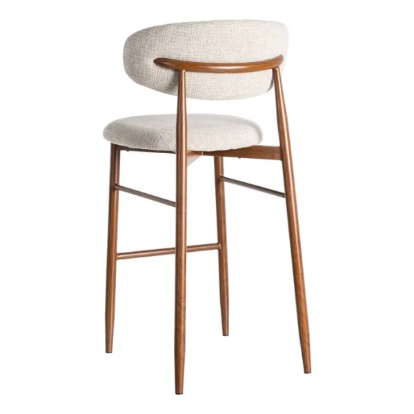 TABURETE 75CM BEIGE TEJIDO-METAL 54 X 52 X 105 CM - Imagen 6