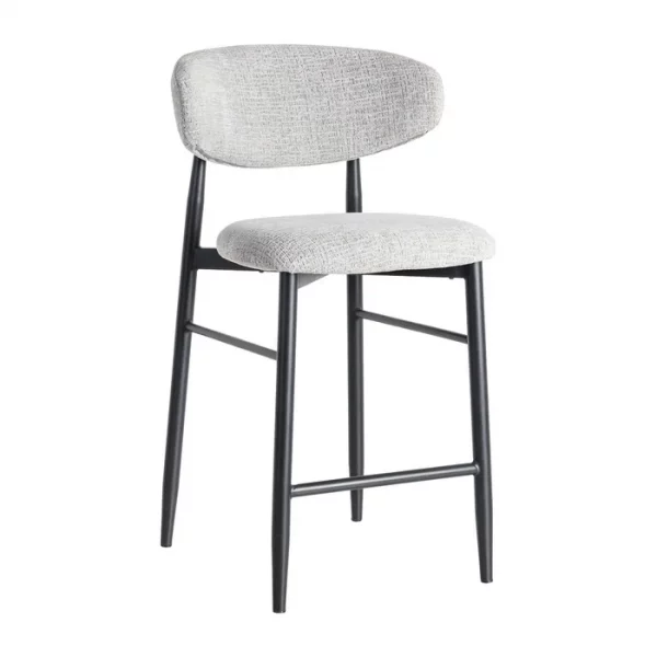 TABURETE 65CM GRIS TEJIDO-METAL 53 X 52 X 95 CM - Imagen 3