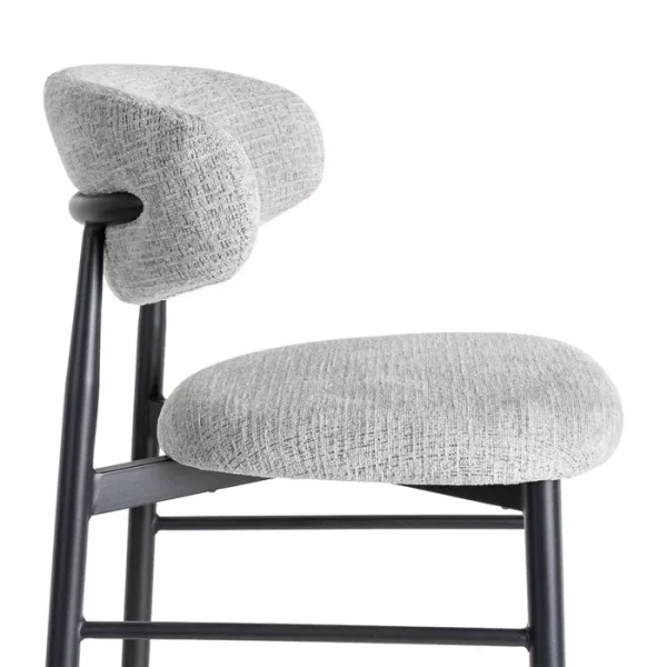TABURETE 65CM GRIS TEJIDO-METAL 53 X 52 X 95 CM - Imagen 8