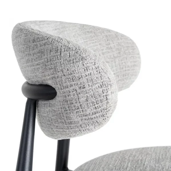 TABURETE 75CM GRIS TEJIDO-METAL 54 X 52 X 105 CM - Imagen 9