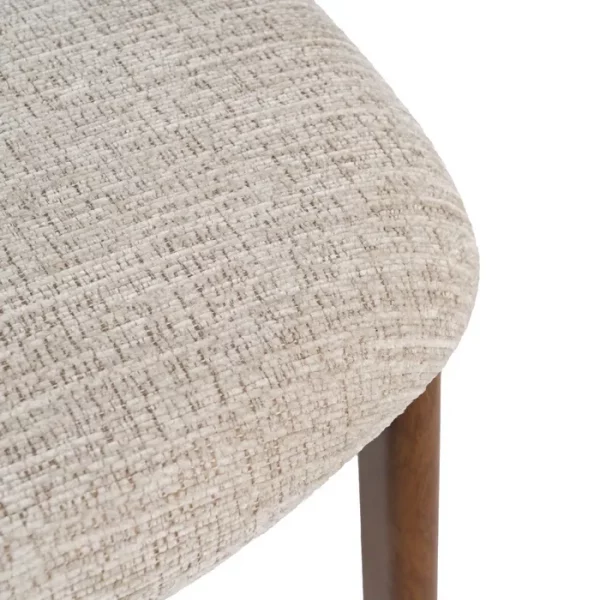 SILLA BEIGE TEJIDO-METAL 50 X 47 X 81 CM - Imagen 8