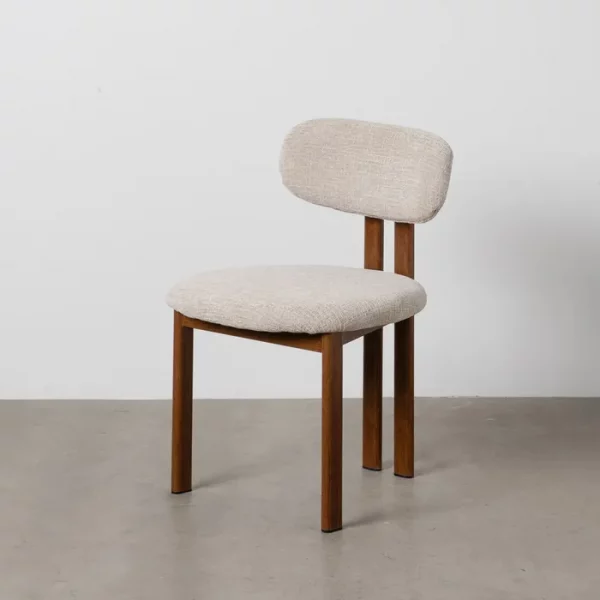 SILLA BEIGE TEJIDO-METAL 50 X 47 X 81 CM - Imagen 2