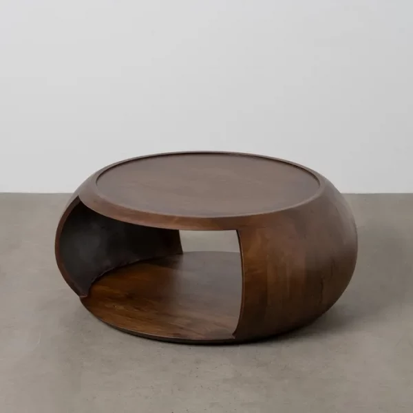 MESA CENTRO MADERA DE MANGO SALÓN 72 X 72 X 36 CM - Imagen 2