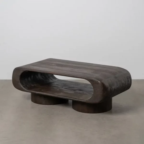 MESA CENTRO MADERA DE MANGO SALÓN 122 X 61 X 42 CM - Imagen 2