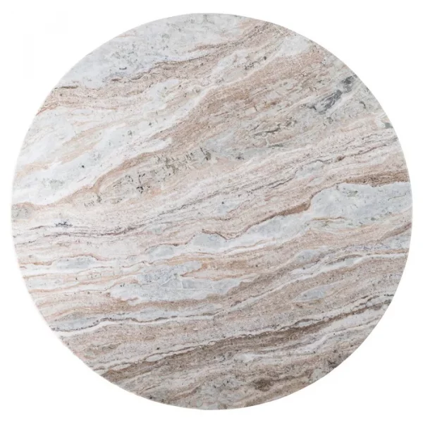 MESA COMEDOR MÁRMOL/MADERA SALÓN 120 X 120 X 76 CM - Imagen 7