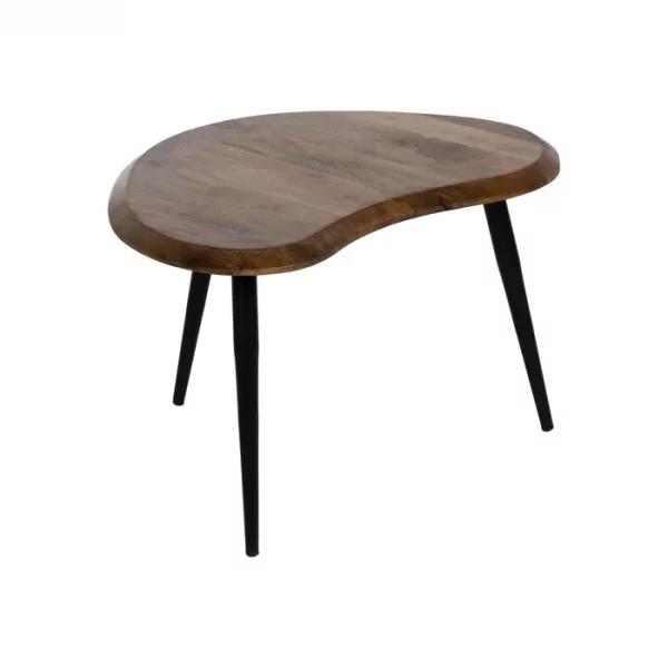 S/2 MESA CENTRO MADERA DE MANGO SALÓN 82 X 61 X 45 CM - Imagen 4