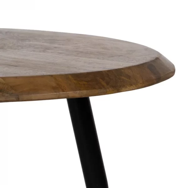 S/2 MESA CENTRO MADERA DE MANGO SALÓN 82 X 61 X 45 CM - Imagen 6